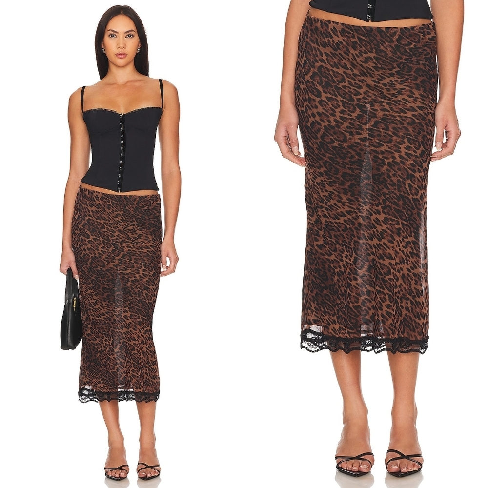 Bella Venice The Roxy Skirt in Leopard